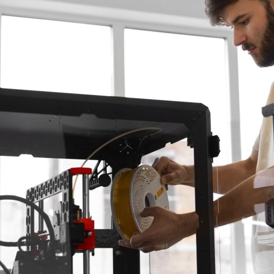 designer-using-3d-printer caja para pc